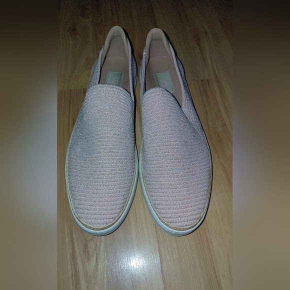 UGG Shoes - UGG Slip-On Knit Mules in Light Pink with Tan Trim
